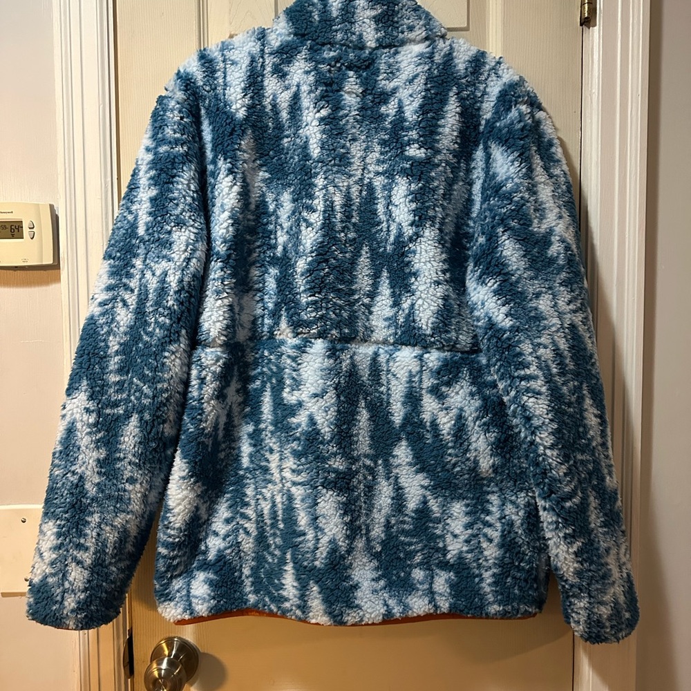 Jack and Sage Pines Blue Sherpa Quarter Zip Size M - Picture 3 of 3